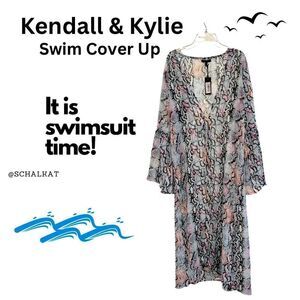 9-NWT Kendall + Kylie Ruffled Duster. Absolutely Gorgeous. Long Sleeve.